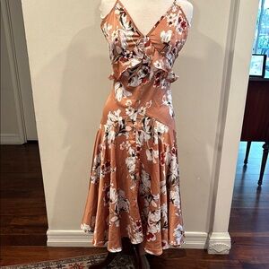 Floral Peach Dress